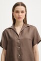 Marella koszula jedwabna MLMSEGNALE brązowy 2613111045200