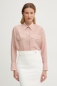 Marella koszula damska z dodatkiem jedwabiu FATE różowy 2613111224200