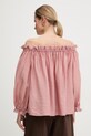 Odzież Marella bluzka hiszpanka damska z modalem MERINGA 2613111042200 różowy