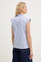 Odzież Marella koszula damska bawełniana Emme by Marella 2615111032200 niebieski