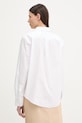 Ρούχα Calvin Klein πουκάμισο γυναικείο βαμβακερό LV044F136G λευκό
