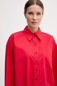 Barbour koszula damska bawełniana Angela czerwony LSH1663