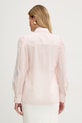 Odzież Twinset koszula damska z bawełną 261TE2081 różowy