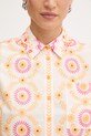 Twinset koszula bawełniana 261LB2TFF pomarańczowy