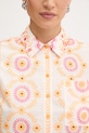 Twinset koszula bawełniana 261LB2TFF pomarańczowy