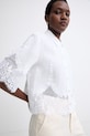 Twinset srajca ženska lanena bela 261TT2181