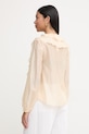 Oblačila Twinset srajca ženska z lyocellom 261AT2230 bež