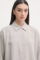 Sisley koszula damska z lyocellem szary 51MRLQ07F