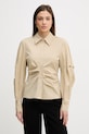 Sisley koszula z elastanem beżowy 5V5TLQ0AE