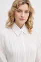 Sisley koszula damska z wiskozą biały 5YTYLQ0AR