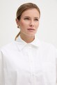 Fracomina koszula damska z bawełną biały FS26ST6007W40001