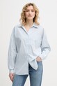United Colors of Benetton koszula damska z wiskozy niebieski 5LRGDQ0DK