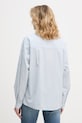 Odzież United Colors of Benetton koszula damska z wiskozy 5LRGDQ0DK niebieski