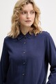 United Colors of Benetton Πουκάμισο γυναικείο με βισκόζη σκούρο μπλε 5LRGDQ0DK