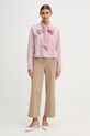 United Colors of Benetton koszula damska bawełniana 5LRGDQ0DL różowy SS26
