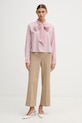 United Colors of Benetton koszula damska bawełniana 5LRGDQ0DL różowy SS26