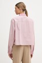Odzież United Colors of Benetton koszula damska bawełniana 5LRGDQ0DL różowy