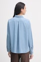 Odzież United Colors of Benetton koszula damska bawełniana 5DHJDQ0DT niebieski