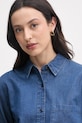 United Colors of Benetton koszula damska bawełniana niebieski 5DHJDQ0DT