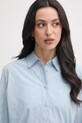 United Colors of Benetton сорочка жіноча бавовняна блакитний 5HAXDQ0D8