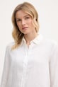 United Colors of Benetton рубашка для женщин из льна белый 5BMLDQ0D9