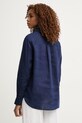 Oblečení United Colors of Benetton košile dámská lněná 5BMLDQ0D9 námořnická modř