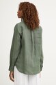 Oblečení United Colors of Benetton košile dámská lněná 5BMLDQ0D9 zelená