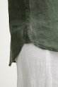 United Colors of Benetton košile dámská lněná 5BMLDQ0D9 zelená