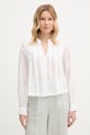 United Colors of Benetton Πουκάμισο γυναικείο βαμβακερό λευκό 5SI1DQ0E5