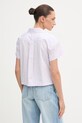 Odjeća Calvin Klein Jeans košulja za žene od pamuka LV047F146G ljubičasta