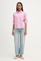Marc O'Polo cămașă pentru femei, din bumbac 5000009585 roz SS26