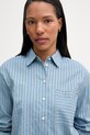 Marc O'Polo koszula damska z bawełną niebieski 5000009585