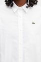 Lacoste koszula oxford bawełniana damska biały CF1195