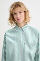 Levi's koszula bawełniana HARLIE BOYFRIEND zielony 001HM.0015