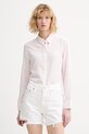 Levi's koszula z domieszką lnu NEW CLASSIC FIT BW klasyczny różowy 34574.0080