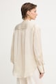 Одяг Max&Co. блузка жіноча з додаванням шовку MCOVALLO 2616111034200 бежевий