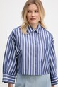 Max&Co. košeľa dámska bavlnená MCOVELOCE tmavomodrá 2616111054200