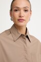 Max&Co. košeľa dámska bavlnená MCOVELOCE hnedá 2616111054200