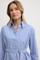 Max&Co. koszula damska bawełniana MCLEBBRO niebieski 2618111032200