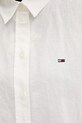 Tommy Jeans koszula damska z lnem DW0DW22209 beżowy