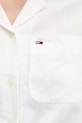 Tommy Jeans koszula damska z lnem DW0DW22210 beżowy