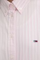 Tommy Jeans Πουκάμισο γυναικείο βαμβακερό DW0DW22211 ροζ