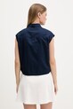 Odzież Tommy Jeans koszula damska bawełniana DW0DW22212 granatowy
