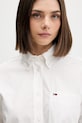 Tommy Jeans košeľa dámska bavlnená béžová DW0DW22766