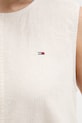 Tommy Jeans bluzka damska z lnem DW0DW22779 beżowy