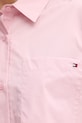 Tommy Hilfiger Košulja za žene od pamuka WW0WW48899 roza