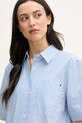 Tommy Hilfiger srajca ženska bombažna modra WW0WW48899