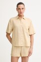 Tommy Hilfiger cămașă pentru femei, din in bej WW0WW48925