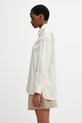 Maison Kitsuné Dreaming Fox koszula bawełniana damska QW00415WC5098 żółty SS26
