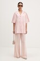 adidas Originals košeľa dámska bavlnená Resort KY3165 ružová SS26